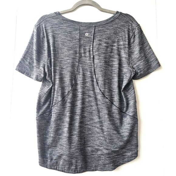 Women’s Lululemon Oversized Relaxed Fit Tee | Gray Heather Short Sleeve Size 10 - Picture 4 of 4